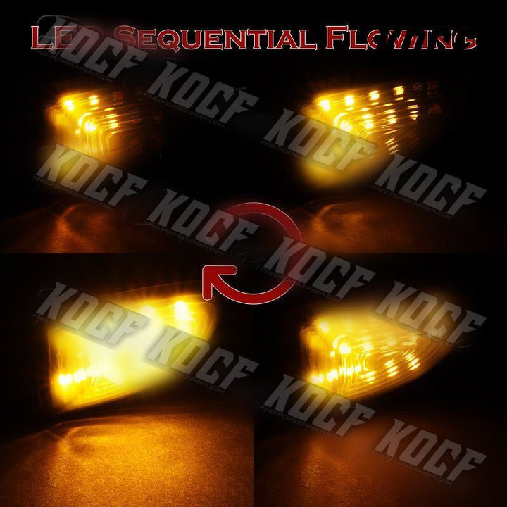 For 2007-2015 Smart Fortwo W451 Smoke Lens Sequential LED Side Marker Lights - KOCF.com - Car Parts