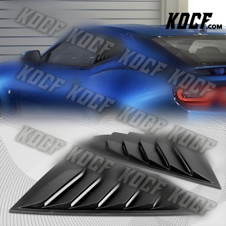 For 2016-2021 Chevy Camaro ABS Black Side Window Louvers Scoop Cover Vent 2pcs - KOCF.com - Car Parts