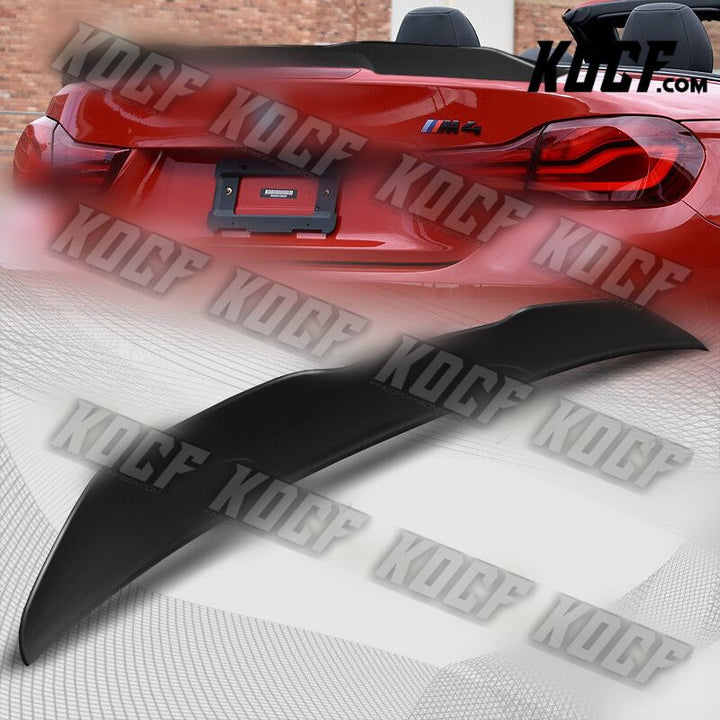 For 2014-2020 BMW F33 F83 Convertible W-Power Matt Black PSM-Style Trunk Spoiler - KOCF.com - Car Parts