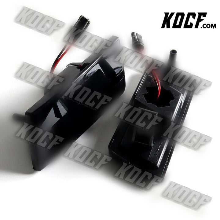 For 05-14 Chrysler 300 Smoke Lens White LED Front Turn Signal Side Marker Lights - KOCF.com - Car Parts