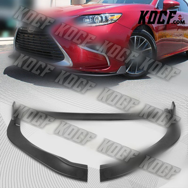 For 16-18 Lexus ES300H ES350 JDM Matt Black Front Bumper Splitter Spoiler Lip - KOCF.com - Car Parts