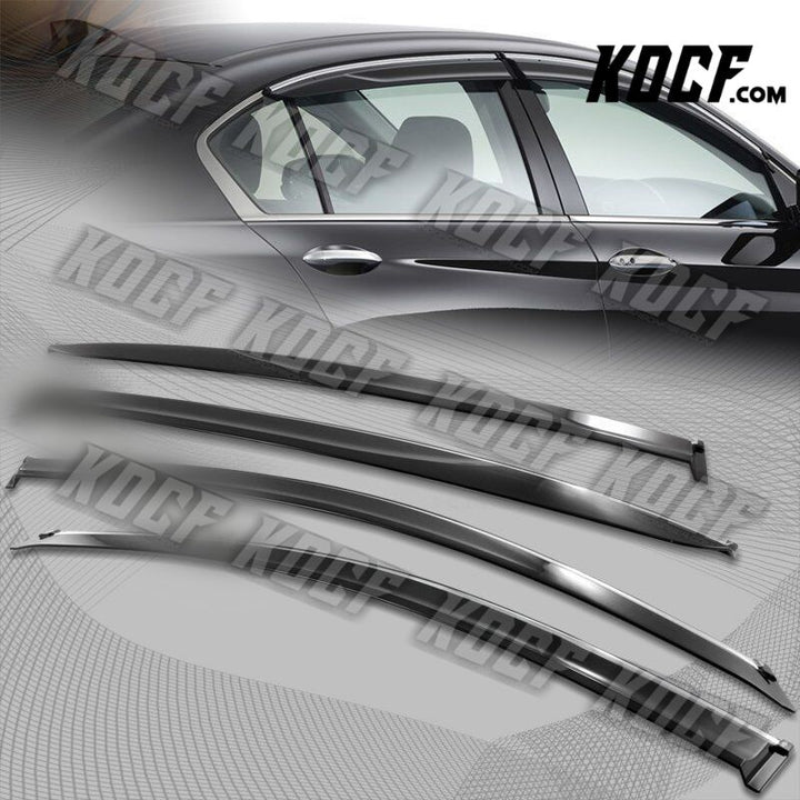 For Honda Accord LX EX 4DR Mugen Style Sun Rain Shade Smoke Door Window Visor - KOCF.com - Car Parts