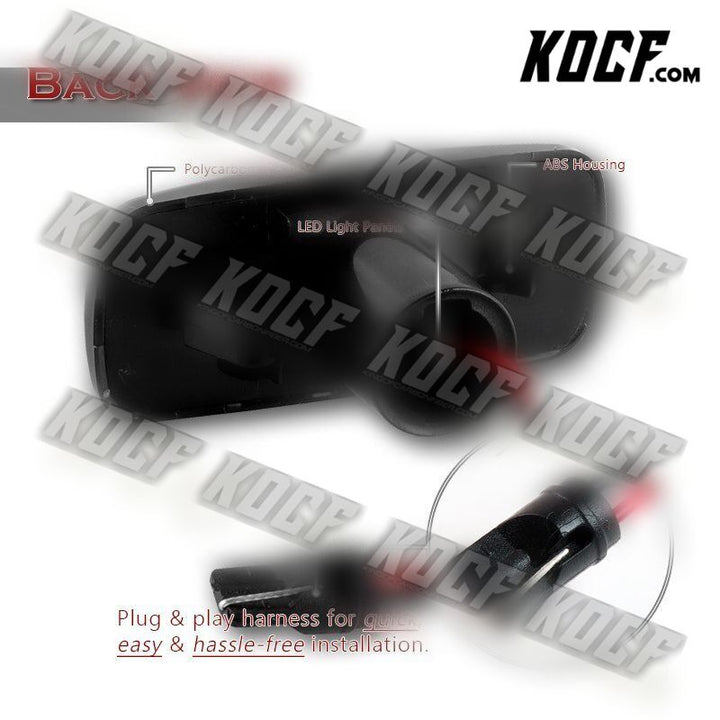 For Chrysler 200 300C Sebring Smoked Lens Amber Dynamic LED Side Marker Lights - KOCF.com - Car Parts