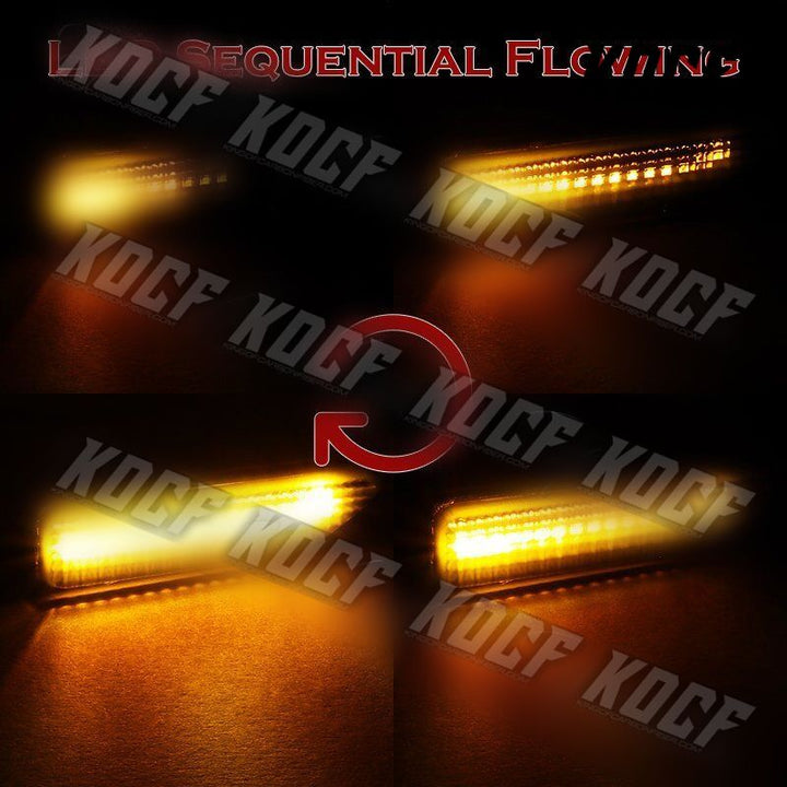 For 2017-2020 Mini Cooper Countryman Smoke Lens Sequential LED Side Marker Light - KOCF.com - Car Parts