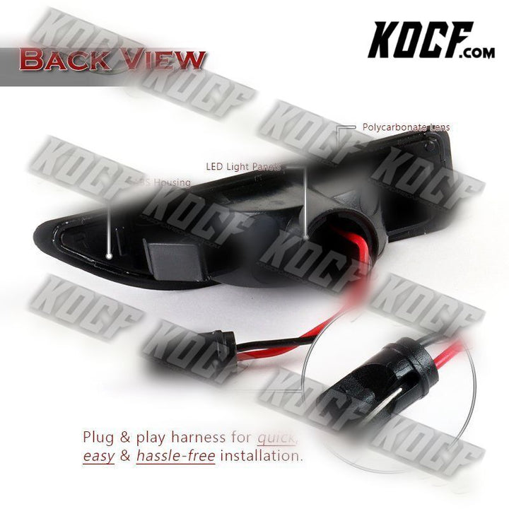 For 2017-2020 Mini Cooper Countryman Smoke Lens Sequential LED Side Marker Light - KOCF.com - Car Parts