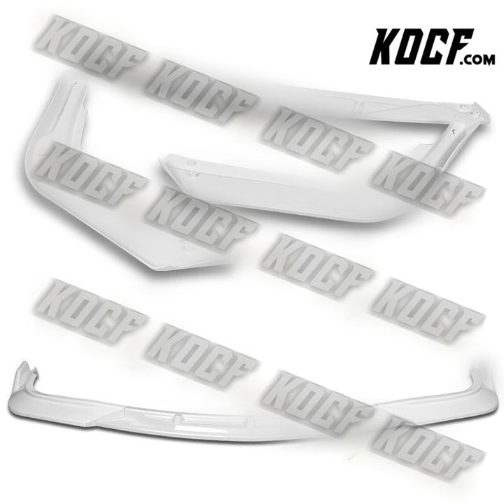 For 08-13 Infiniti G37 Coupe Painted White Front Bumper Splitter Spoiler Lip Kit - KOCF.com - Car Parts