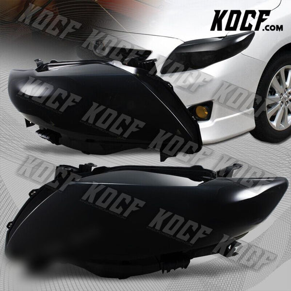 For Toyota Corolla CE LE XRS JDM Dark Smoke Housing Smoke Lens Headlights Lamps - KOCF.com - Car Parts