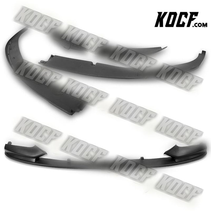 For 2011-2016 BMW F10 528i 530i M-Sport Matt Black Front Bumper Spoiler Lip 4pcs - KOCF.com - Car Parts