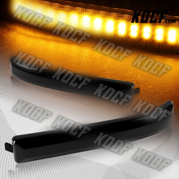 For 2009-2014 Ford F-150 Smoke Lens Side Mirror Amber LED Running Signal Lights - KOCF.com - Car Parts