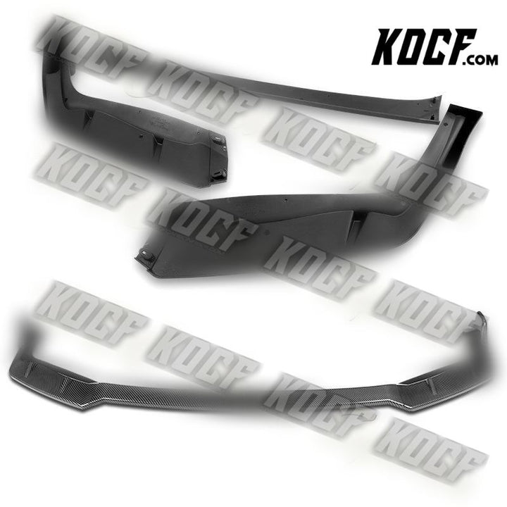 For 2009-2011 Honda Civic 4DR GT-Style Carbon Look Front Bumper Body Spoiler Lip - KOCF.com - Car Parts