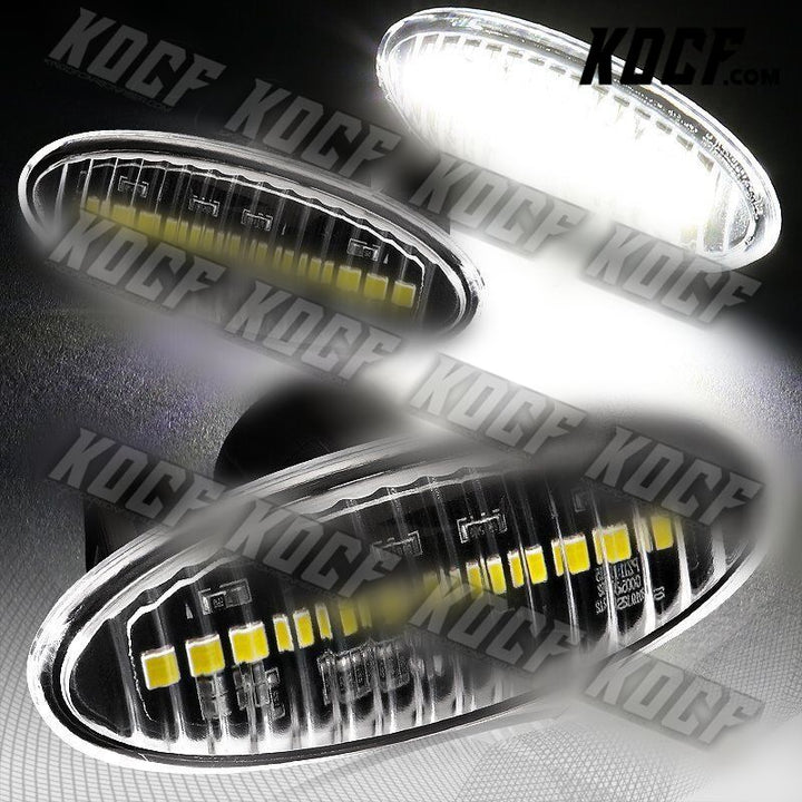 For Nissan Juke Cube Leaf Clear White LED Fender Turn Signal Side Marker Lights - KOCF.com - Car Parts