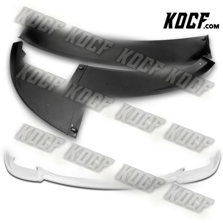 For 2006-2010 BMW E60 M5 H-Style Painted White Front Bumper Splitter Spoiler Lip - KOCF.com - Car Parts