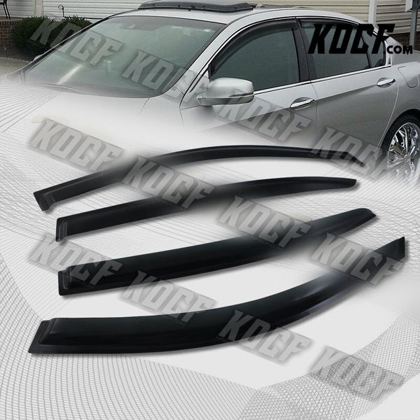 For 2013-2017 Honda Accord 4DR Smoke ABS Sun Shield Door Rain Window Visor 4-PCS - KOCF.com - Car Parts