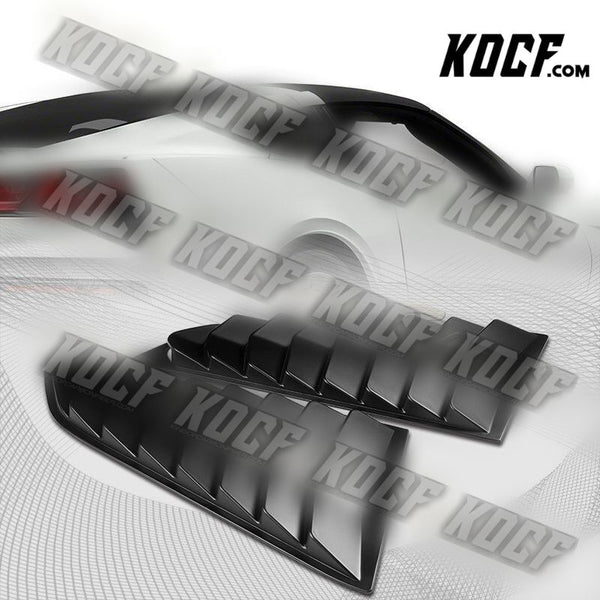 For 2014-2019 Corvetee C7 Black Side Window Louvers Scoop Sunshade Cover Vent - KOCF.com - Car Parts