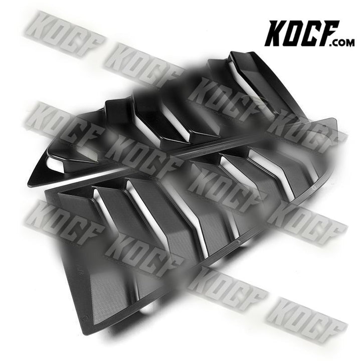 For 2014-2019 Corvetee C7 Black Side Window Louvers Scoop Sunshade Cover Vent - KOCF.com - Car Parts