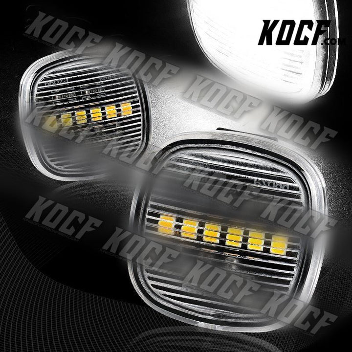 For Audi A3 A4 S4 A8 B5 Clear Lens White LED Turn Signal Side Marker Light Lamp - KOCF.com - Car Parts