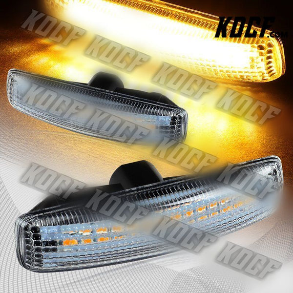 For Land Rover LR2 LR3 LR4 L320 Clear Amber LED Turn Signal Side Marker Lights - KOCF.com - Car Parts