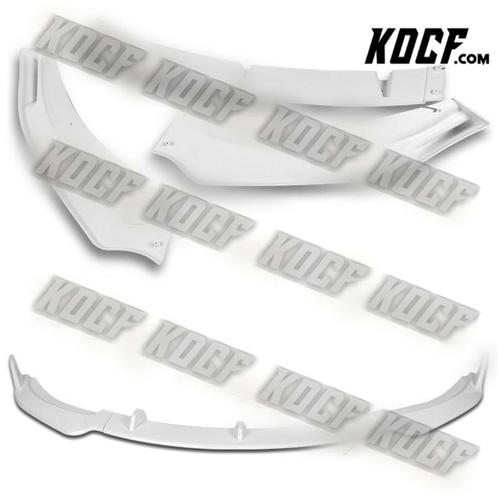 For 2009-2013 Mazda Miata MX-5 GV-Style Painted White Front Bumper Spoiler Lip - KOCF.com - Car Parts