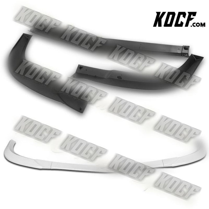 For 2011-2014 Mercedes C-Class Sport W204 Painted White Front Bumper Spoiler Lip - KOCF.com - Car Parts