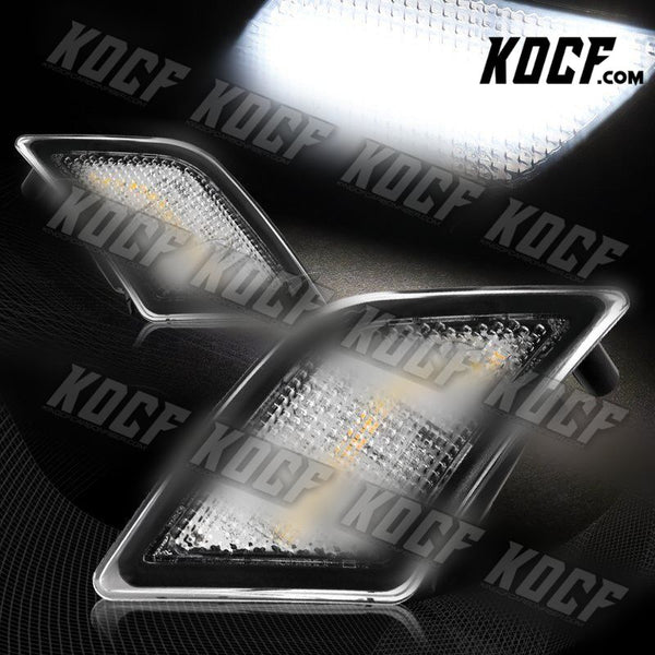 For 2008-2011 Mercedes W204 C-Class Clear Lens White LED Side Marker Lights Lamp - KOCF.com - Car Parts