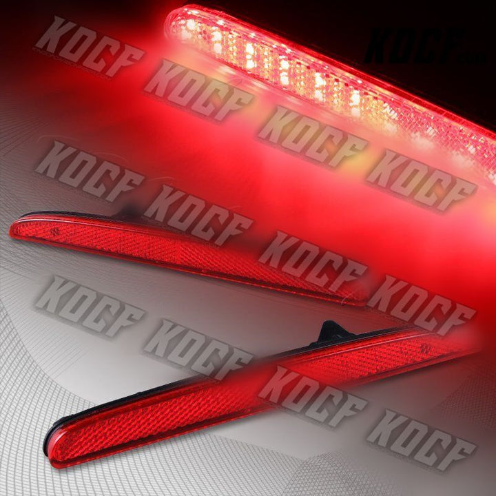 For 17-21 Honda Civic Hatchback/Type-R 48-LED Rear Bumper Red Reflector Light - KOCF.com - Car Parts