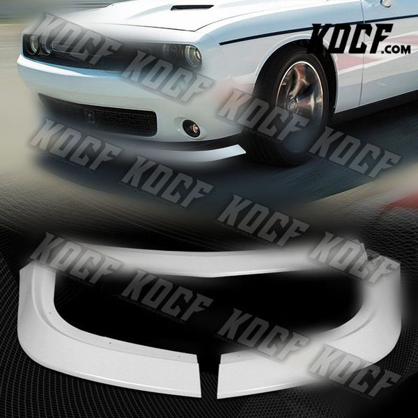 For 2015-2021 Dodge Challenger SXT Painted White Front Bumper Body Spoiler Lip - KOCF.com - Car Parts