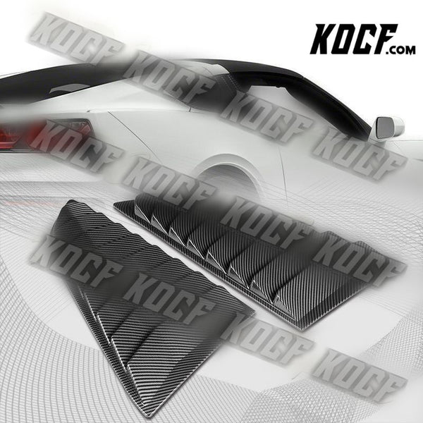 For 2014-2019 Corvetee C7 Carbon Side Window Louvers Scoop Sunshade Cover Vent - KOCF.com - Car Parts