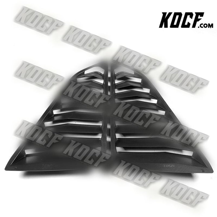 For 2014-2019 Corvetee C7 Carbon Side Window Louvers Scoop Sunshade Cover Vent - KOCF.com - Car Parts