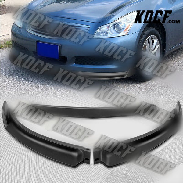 For 2007-2009 Infiniti G35 G37 4DR GT-Style Matt Black Front Bumper Spoiler Lip - KOCF.com - Car Parts