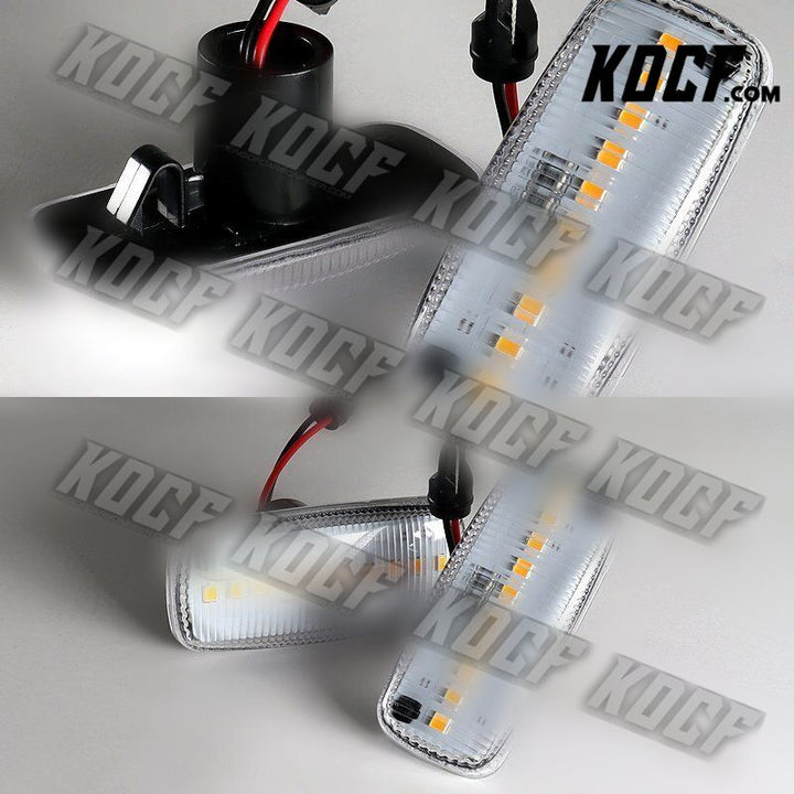 For Dodge Avenger/Charger/Grand Caravan Clear Lens Dynamic LED Side Marker Light - KOCF.com - Car Parts