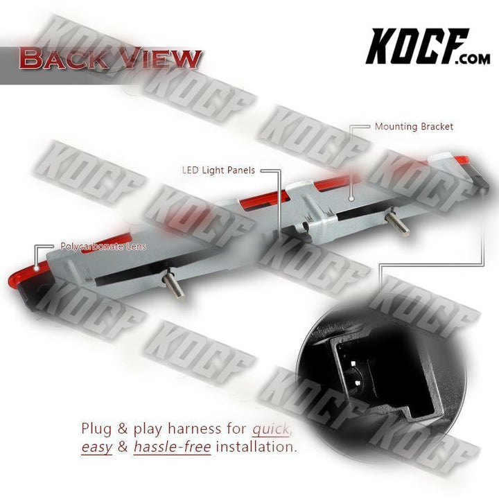 For 2003-2009 Mercedes CLK-Class W209 Red Lens LED Third 3rd Brake Stop Light - KOCF.com - Car Parts