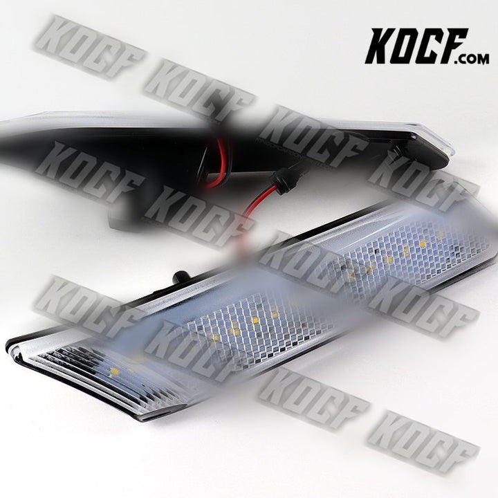 For Porsche Boxster/Cayman/Carrera 911 Clear Lens White LED Side Marker Lights - KOCF.com - Car Parts