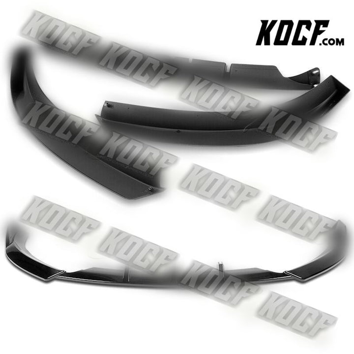 For 2009-2012 Audi A4 B8 Sedan STP-Style Painted Black Front Bumper Spoiler Lip - KOCF.com - Car Parts