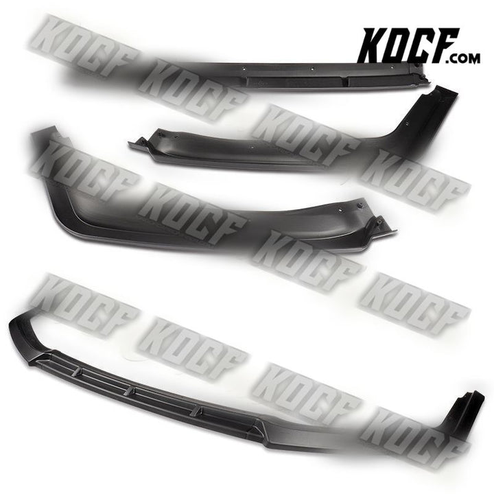 For 2017-2021 Honda Civic Hatchback Black MUG-Style Front Bumper Spoiler Lip - KOCF.com - Car Parts