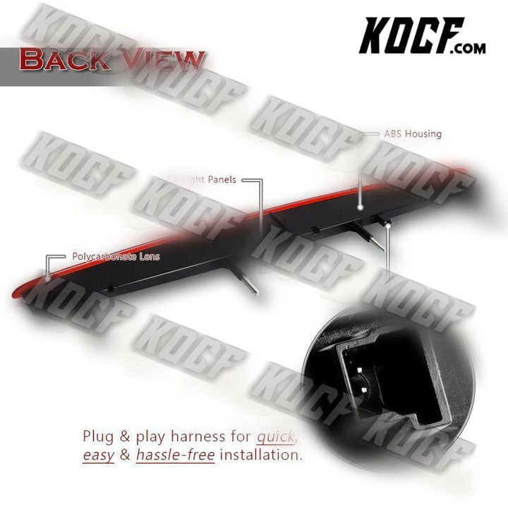 For 2008-2013 BMW E82 E88 1-Series LED Red Lens 3RD Third Brake Stop Tail Light - KOCF.com - Car Parts