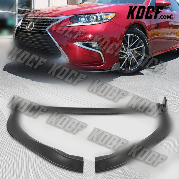 For 2016-2018 Lexus ES300H ES350 Matt Black Front Bumper Body Kit Spoiler Lip - KOCF.com - Car Parts