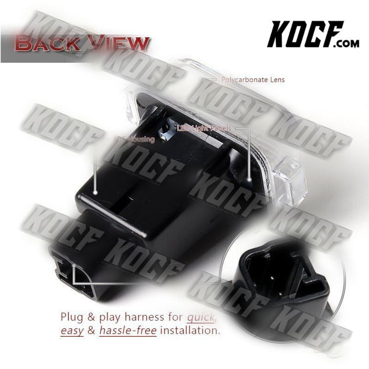 For 2014-2020 Mazda 6 Bright White 18-SMD LED License Plate Lights Lamps Pair - KOCF.com - Car Parts