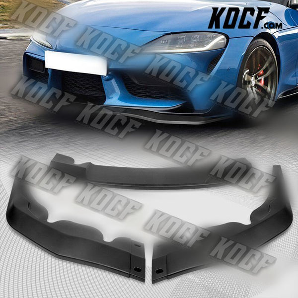 For 2019-2021 Toyota Supra A90 STP Matt Black Front Bumper Splitter Spoiler Lip