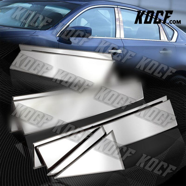 For Nissan Altima SL SV 4DR/Sedan Polish Mirror Chrome Door Pillar Trim Cover 8P