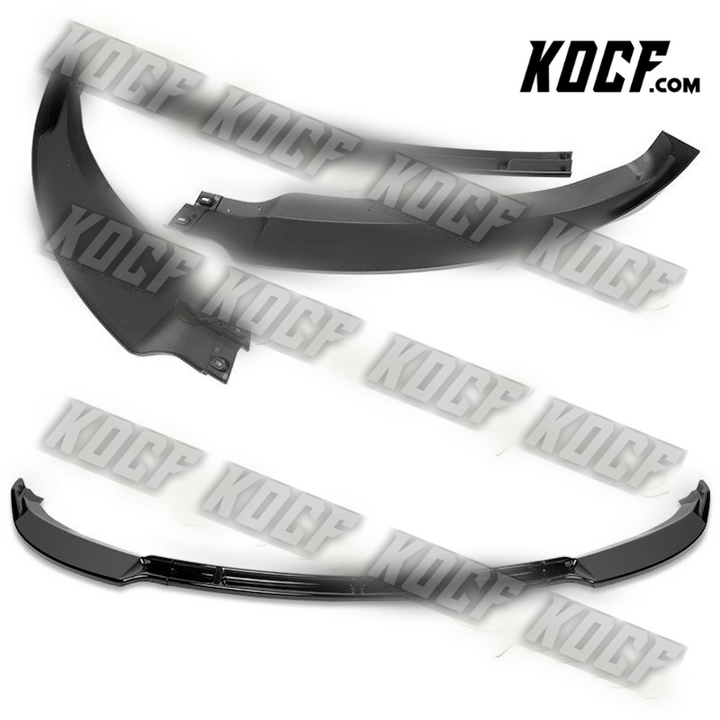 For 12-16 Tesla Model S Painted Black Front Bumper Body Kit Splitter Spoiler Lip - KOCF.com - Car Parts