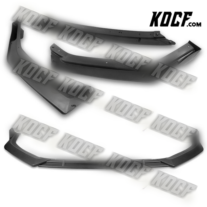 For 18-19 Hyundai Sonata Matt Black Front Bumper Body Kit Splitter Spoiler Lip - KOCF.com - Car Parts