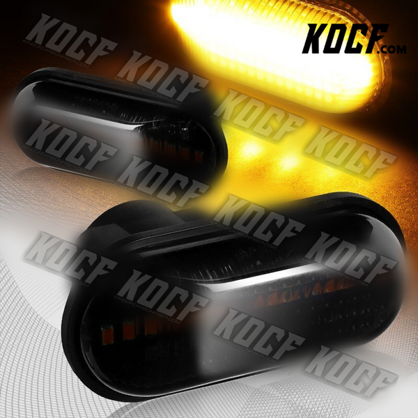 For 2000-2009 Honda S2000 Smoke Lens Amber LED Turn Signal Side Marker Lights - KOCF.com - Car Parts