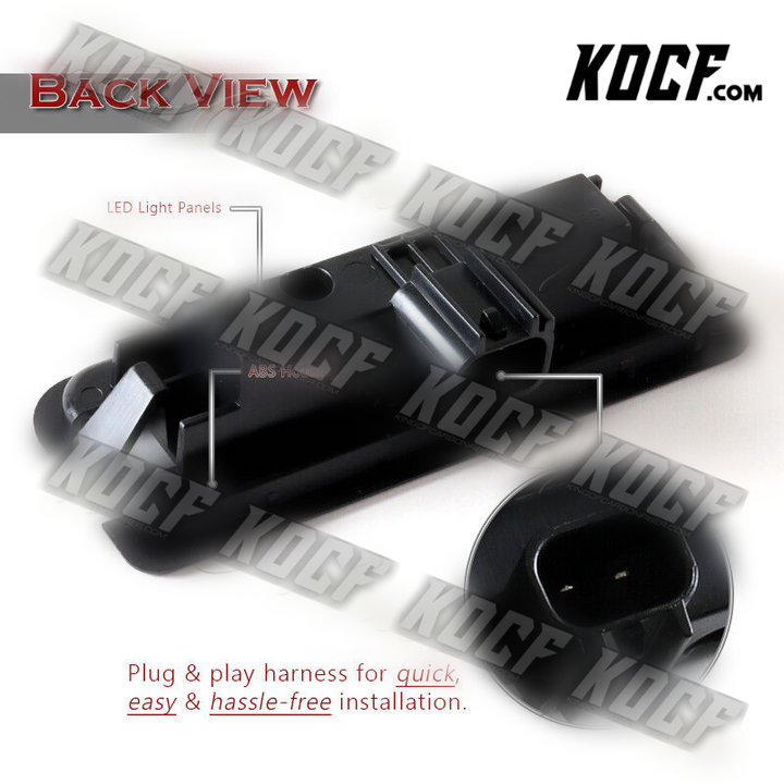 For 2015-2021 Ford Mustang Xenon White 18-SMD LED 6000K License Plate Lights - KOCF.com - Car Parts