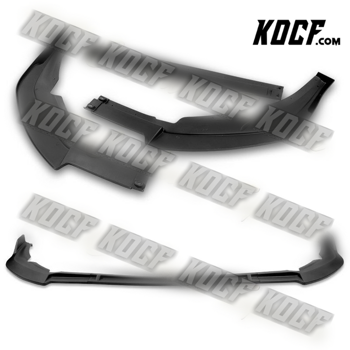 For 2021-2022 Toyota Sienna LE XLE MP-Style Matt Black Front Bumper Spoiler Lip - KOCF.com - Car Parts