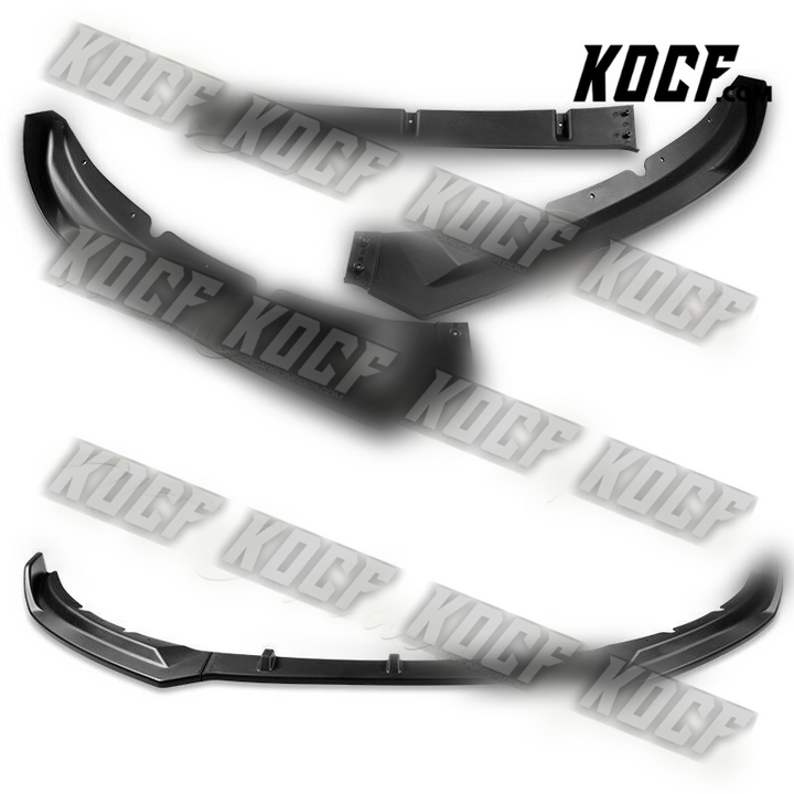 For 2016-2019 Jaguar XE STP-Style Matt Black Front Bumper Splitter Spoiler Lip - KOCF.com - Car Parts