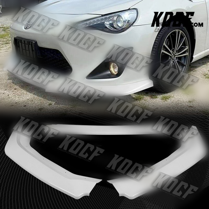 For 13-16 Scion FR-S/Toyota 86 CS-Style Painted White Front Bumper Splitter Lip - KOCF.com - Car Parts