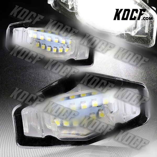 For 2003-2017 Honda Accord 4DR 6000K 18-SMD White LED License Plate Lights Lamps - KOCF.com - Car Parts