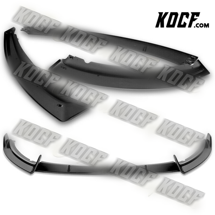 For 2012-2014 Ford Focus ST MK3 GT-Style Painted Black Front Bumper Spoiler Lip - KOCF.com - Car Parts