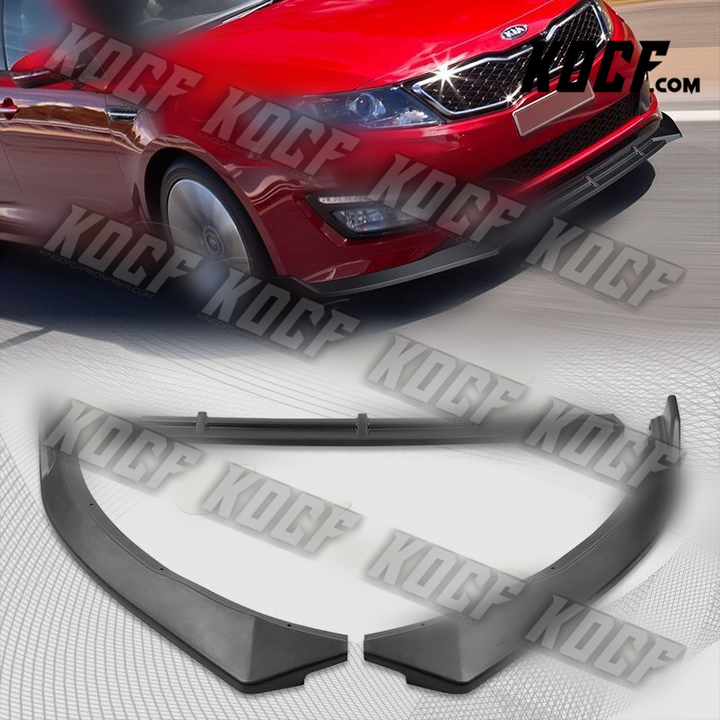 For 11-13 Kia Optima SX STP-Style Matt Black Front Bumper Splitter Spoiler Lip - KOCF.com - Car Parts