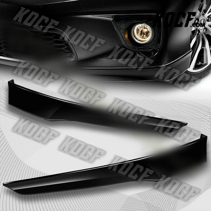 For 13-15 Honda Accord Coupe HFP-Style Painted Black Front Bumper Spoiler Lip - KOCF.com - Car Parts